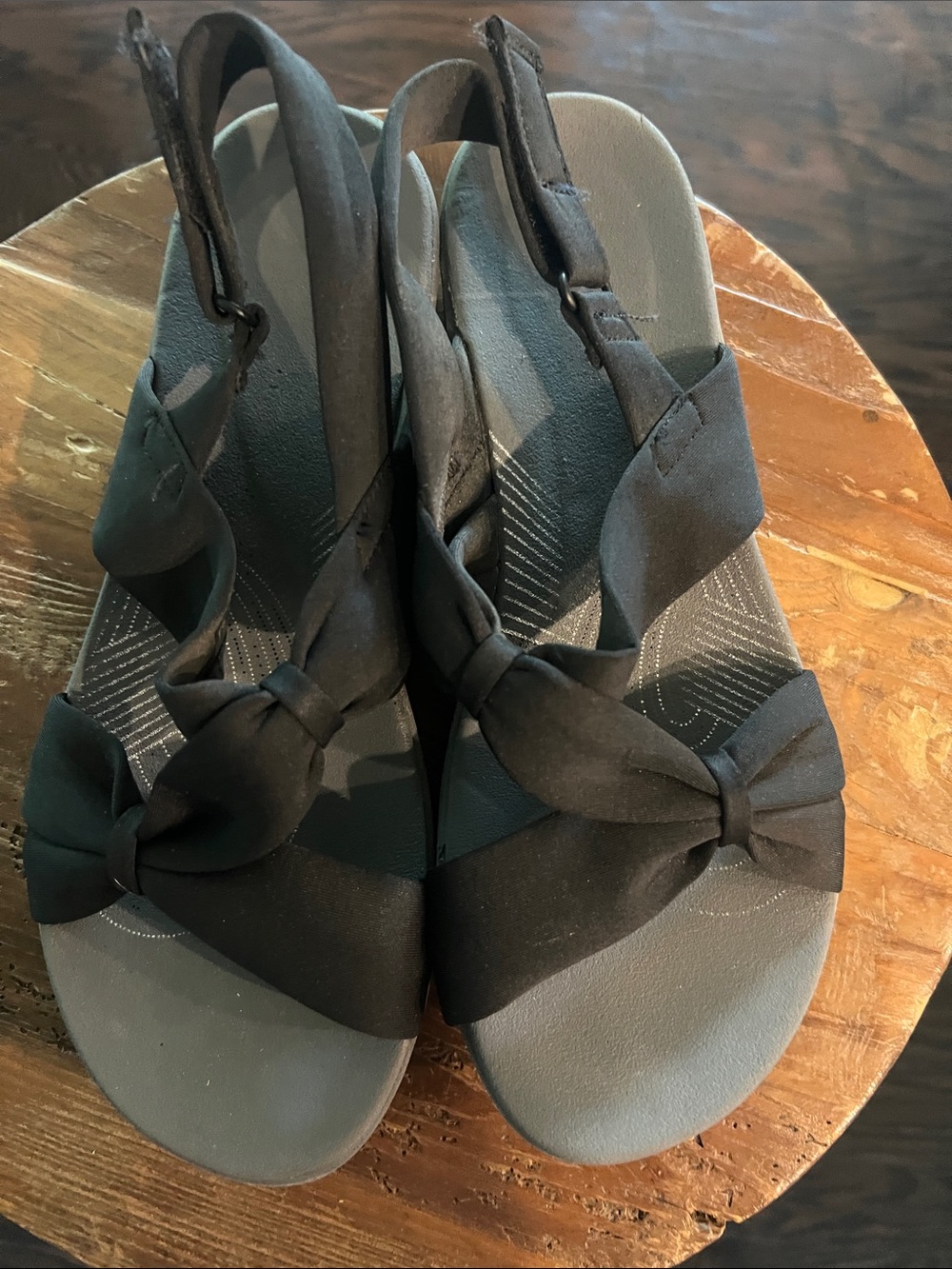 AEROSOLES Black Knot Slingback Sandals